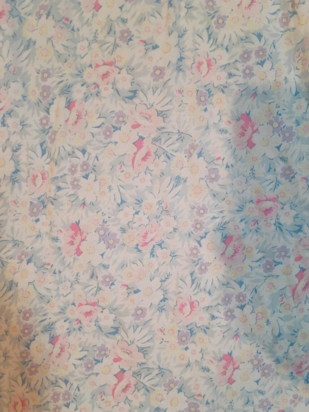 Lauren Ralph Lauren/Nightgown/Womens M/Pink Blue Floral/Ruffle Strap Cottagecore - Picture 3 of 8